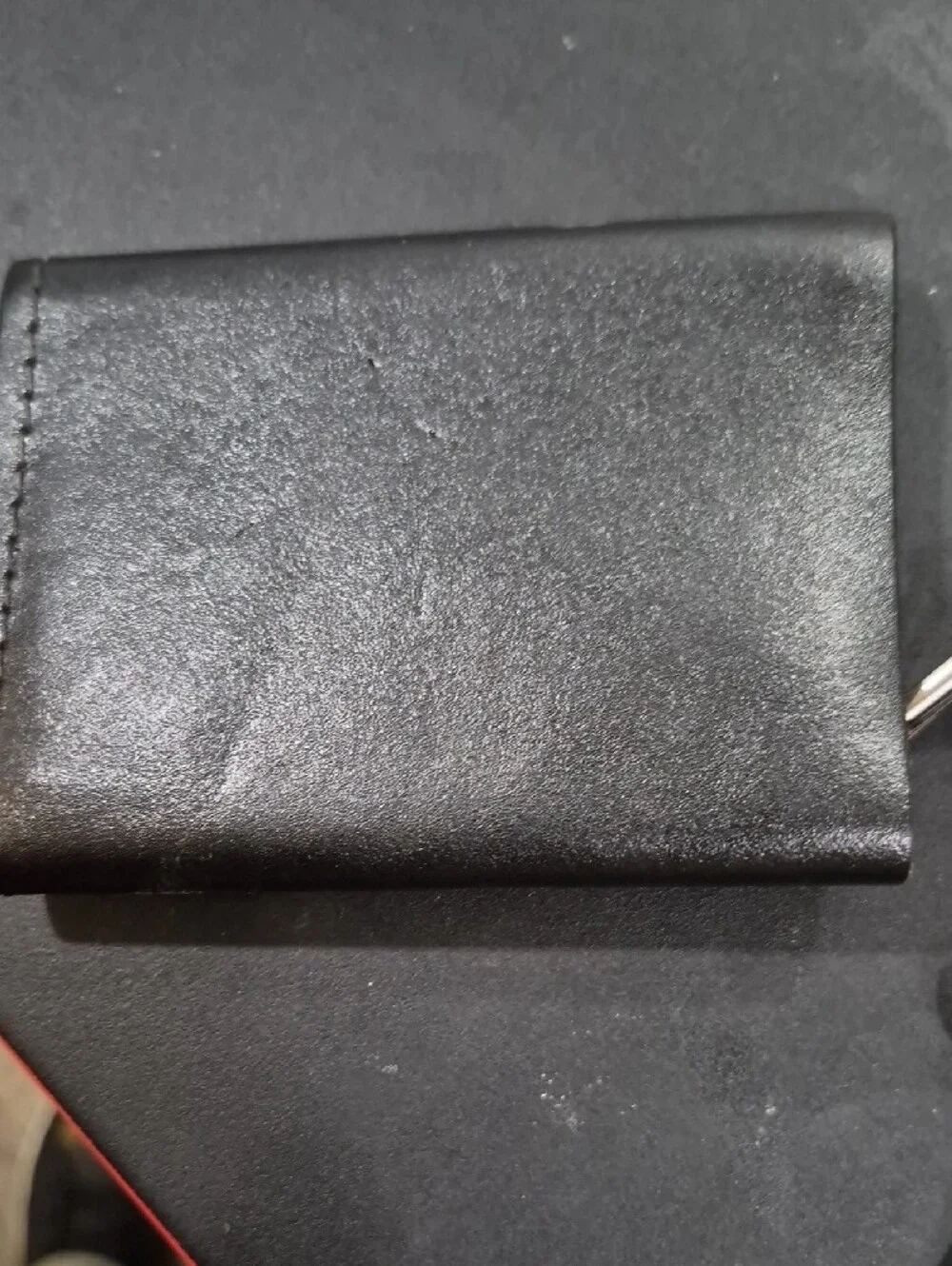 Vintage Harley-Davidson Black Leather Wallet with Eagle Crest